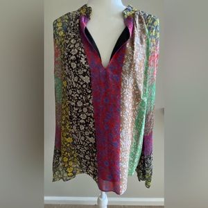 Alice + Olivia Colorful Tunic - Size L NWT